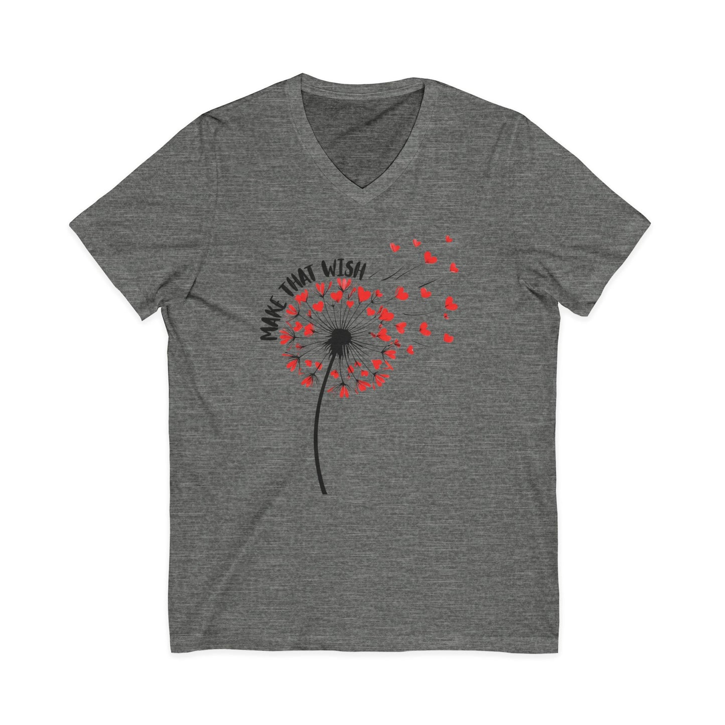 Make That Wish Dandelion V-Neck Tee - NEW Fun Tee