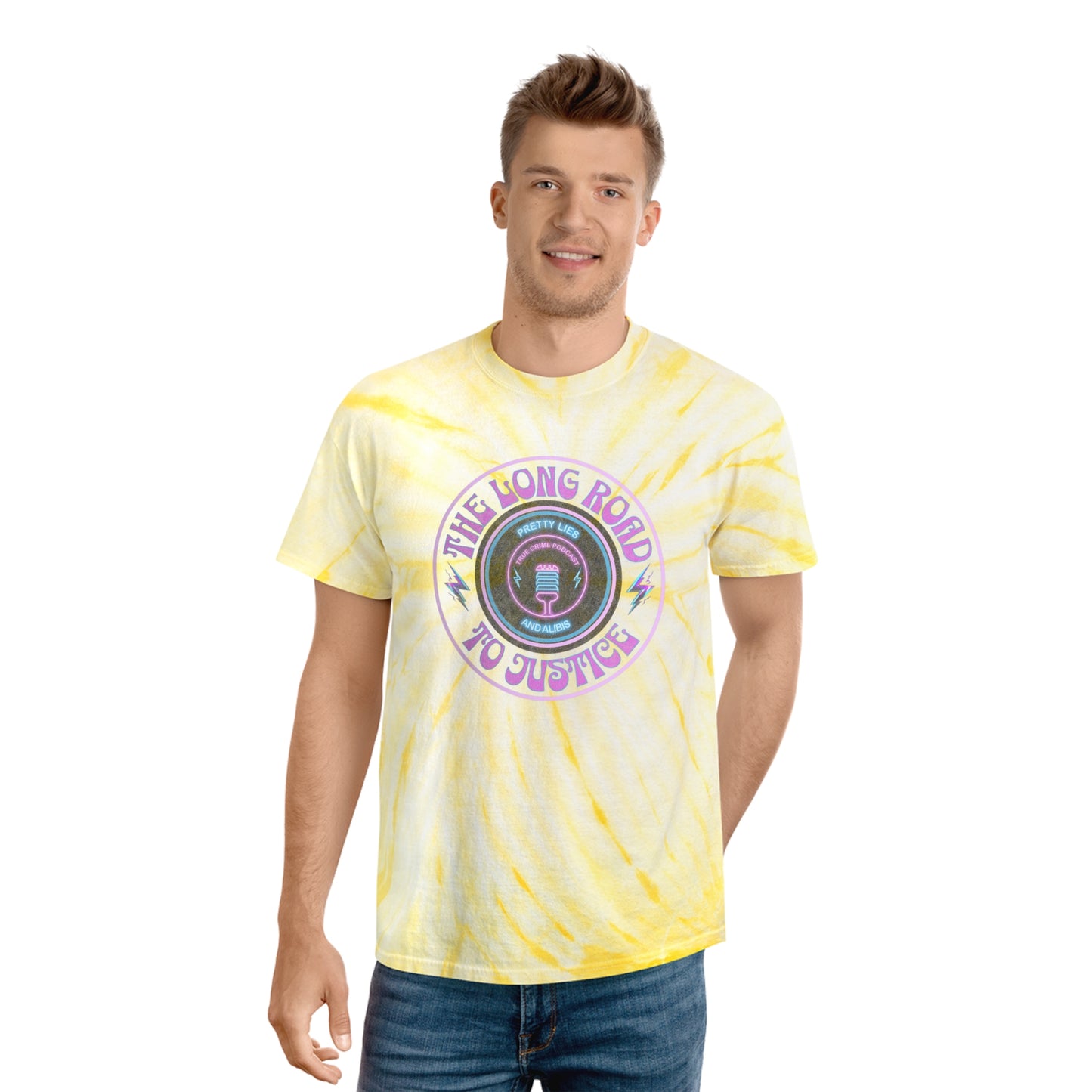 Long Road To Justice Tie-Dye Tee, Cyclone