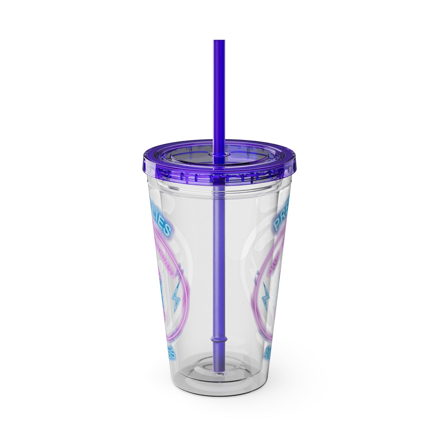 Logo Sunsplash Tumbler with Straw, 16oz