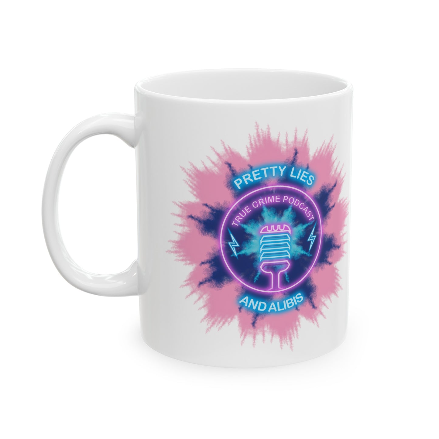 Faded Tie Dye Ceramic Mug, 11oz