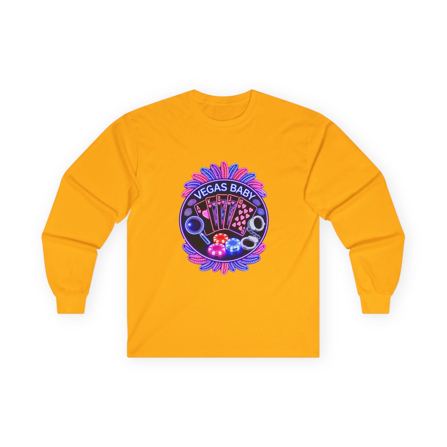 Vegas Baby Long Sleeve Tee — (No Logo)