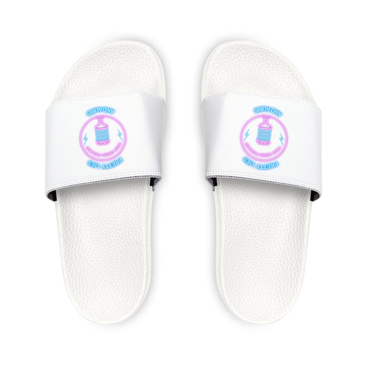 Logo Women's PU Slide Sandals