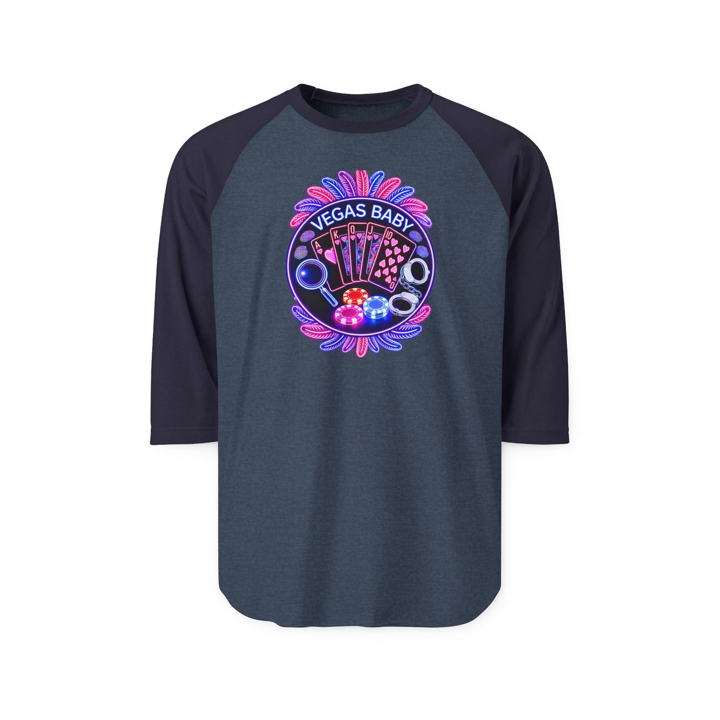 Vegas Baby Raglan Shirt - Crime Con 26'