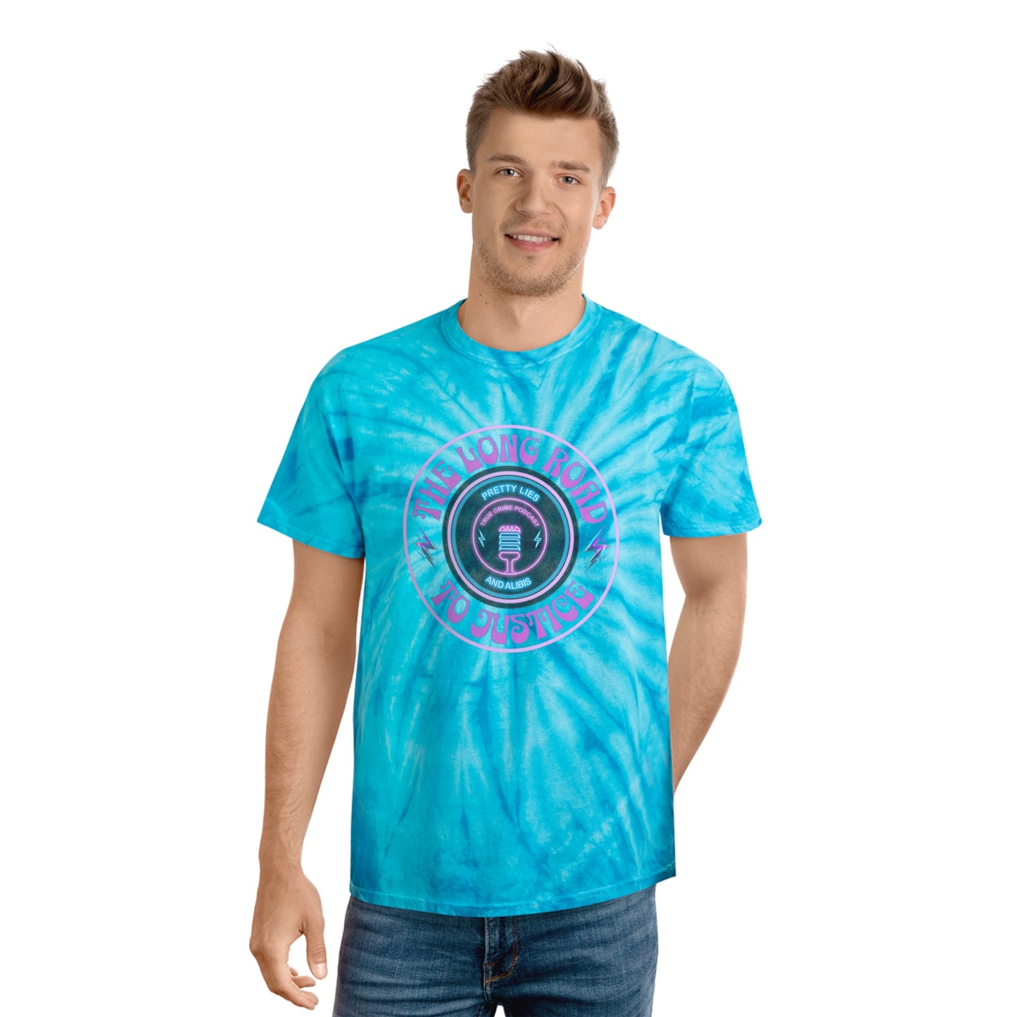 Long Road To Justice Tie-Dye Tee, Cyclone