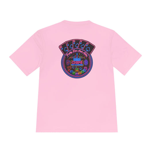 Moisture-Wicking Tee — "Stack Chips Not Charges" Crime Con 26'
