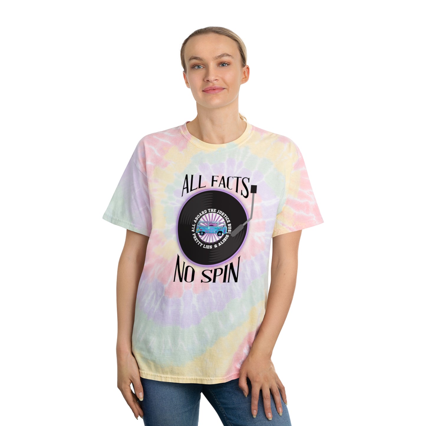 All Facts No Spin Tie-Dye Tee, Spiral