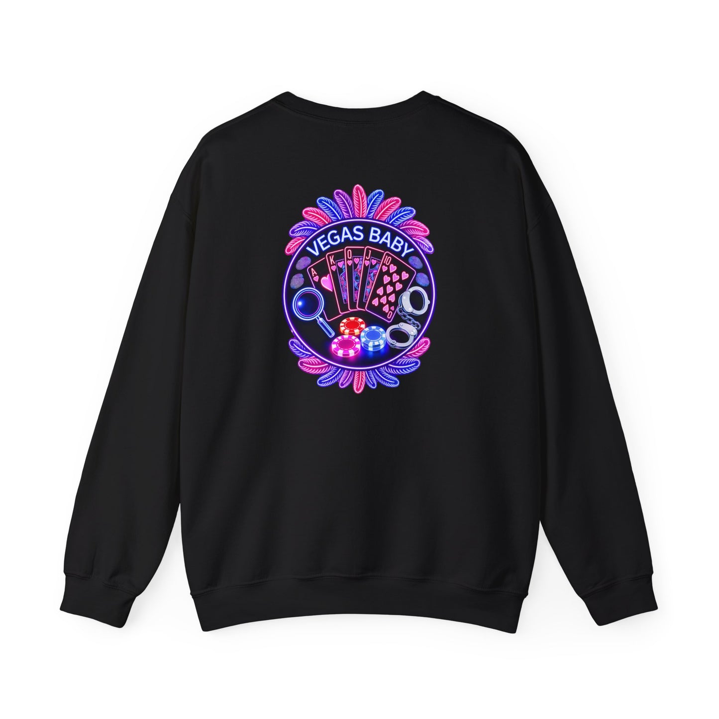 Vegas Baby Crewneck Sweatshirt — Crime Con 26'