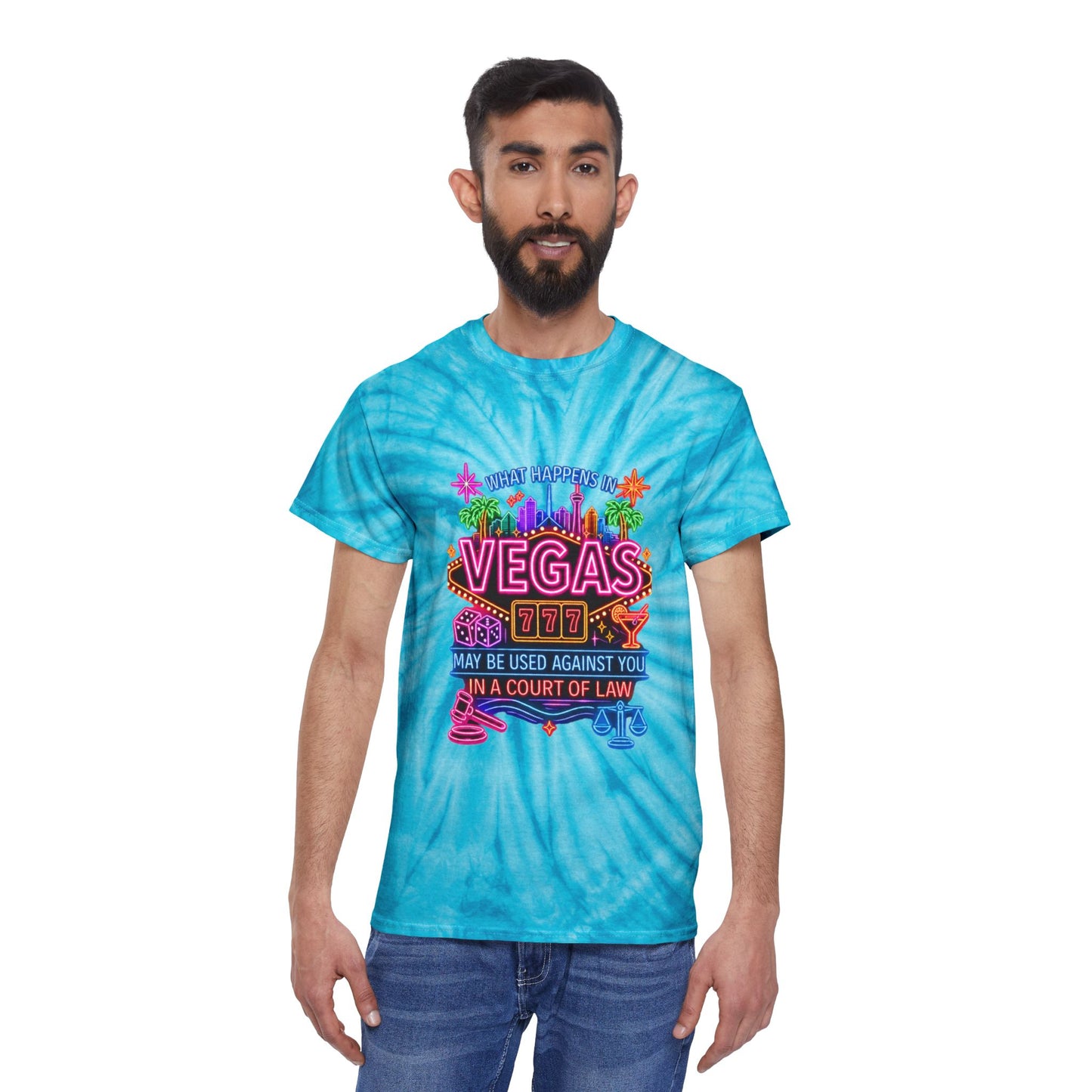Cyclone Tie Dye Tee - "What Happens In Vegas" (No Logo)