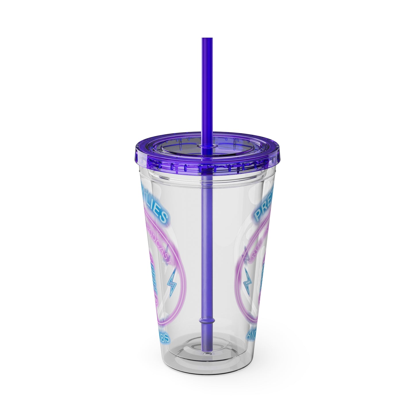 Logo Sunsplash Tumbler with Straw, 16oz