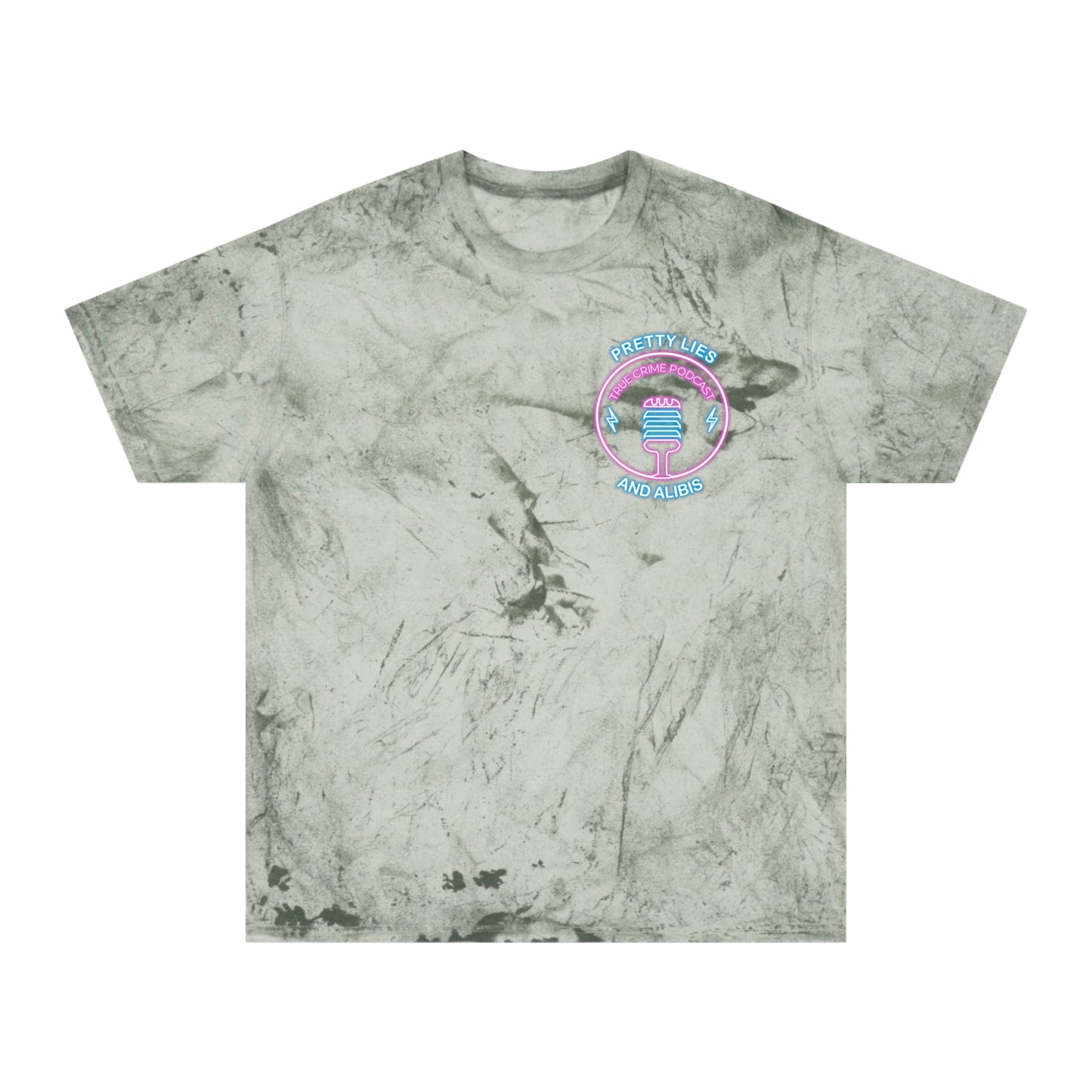 Tie-Dye T-Shirt — Retro Neon Casino “All Bets Are Off” Crime Con 26'