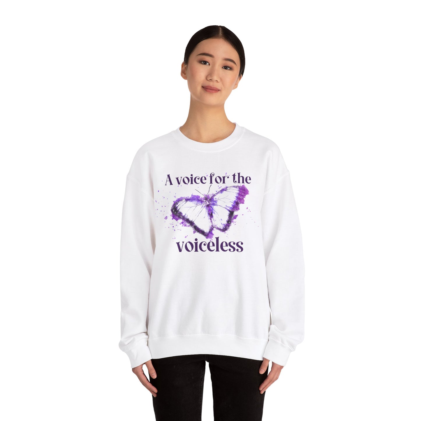 Voice For The Voiceless Unisex Heavy Blend™ Crewneck Sweatshirt