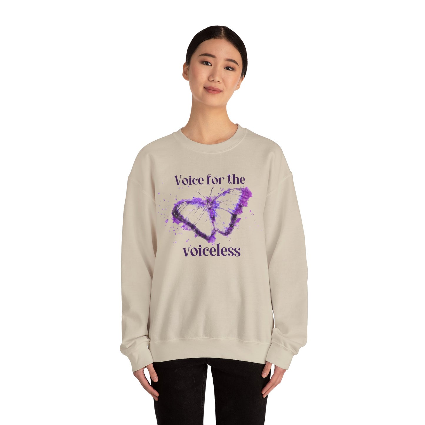 Voice For The Voiceless Unisex Heavy Blend™ Crewneck Sweatshirt