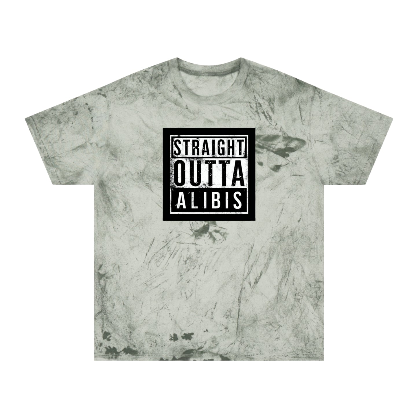 NEW! Retro Straight Outta Alibis Unisex Color Blast T-Shirt – Stylish & Fun Casual Wear