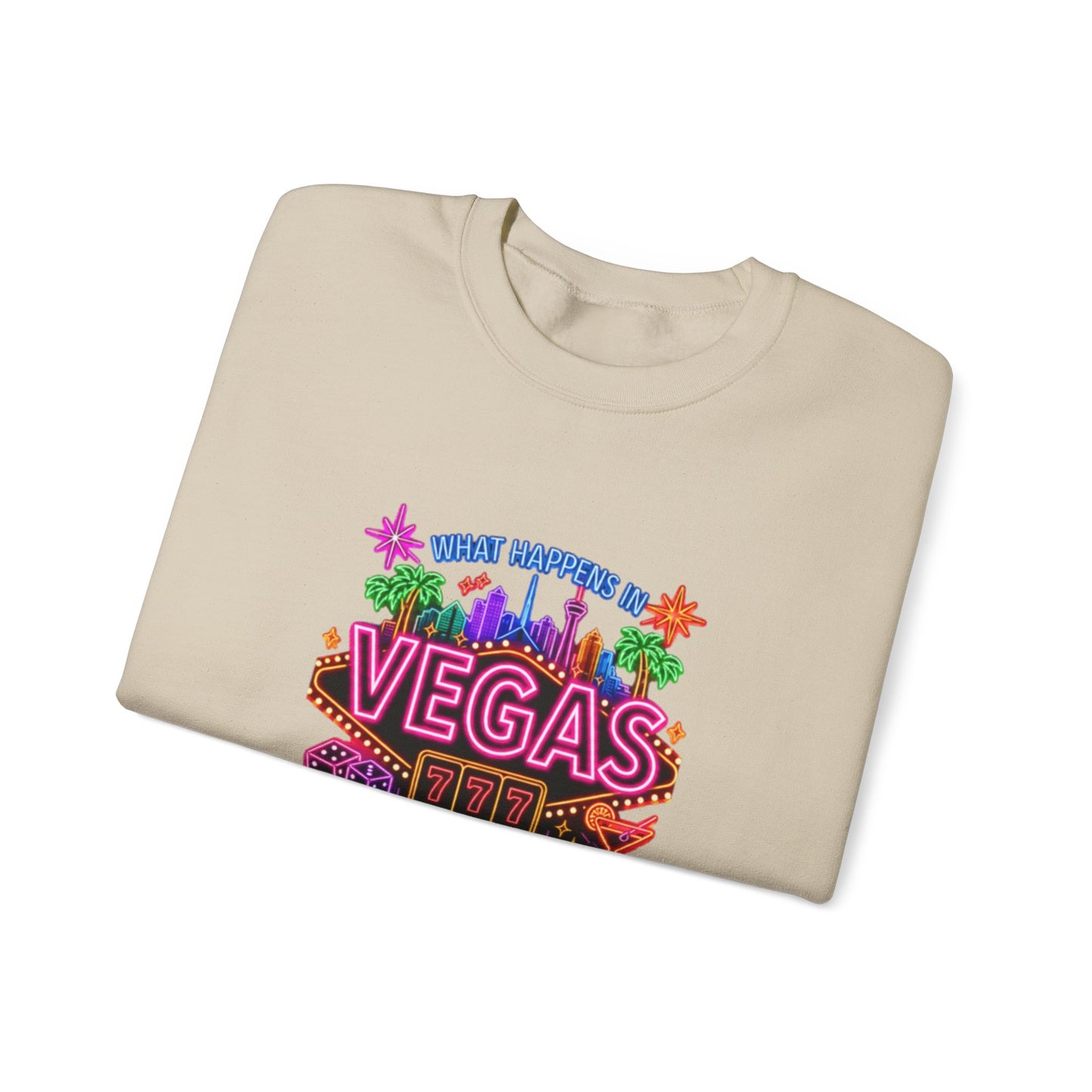 Graphic Sweatshirt – "What Happens in Vegas" (No Logo)