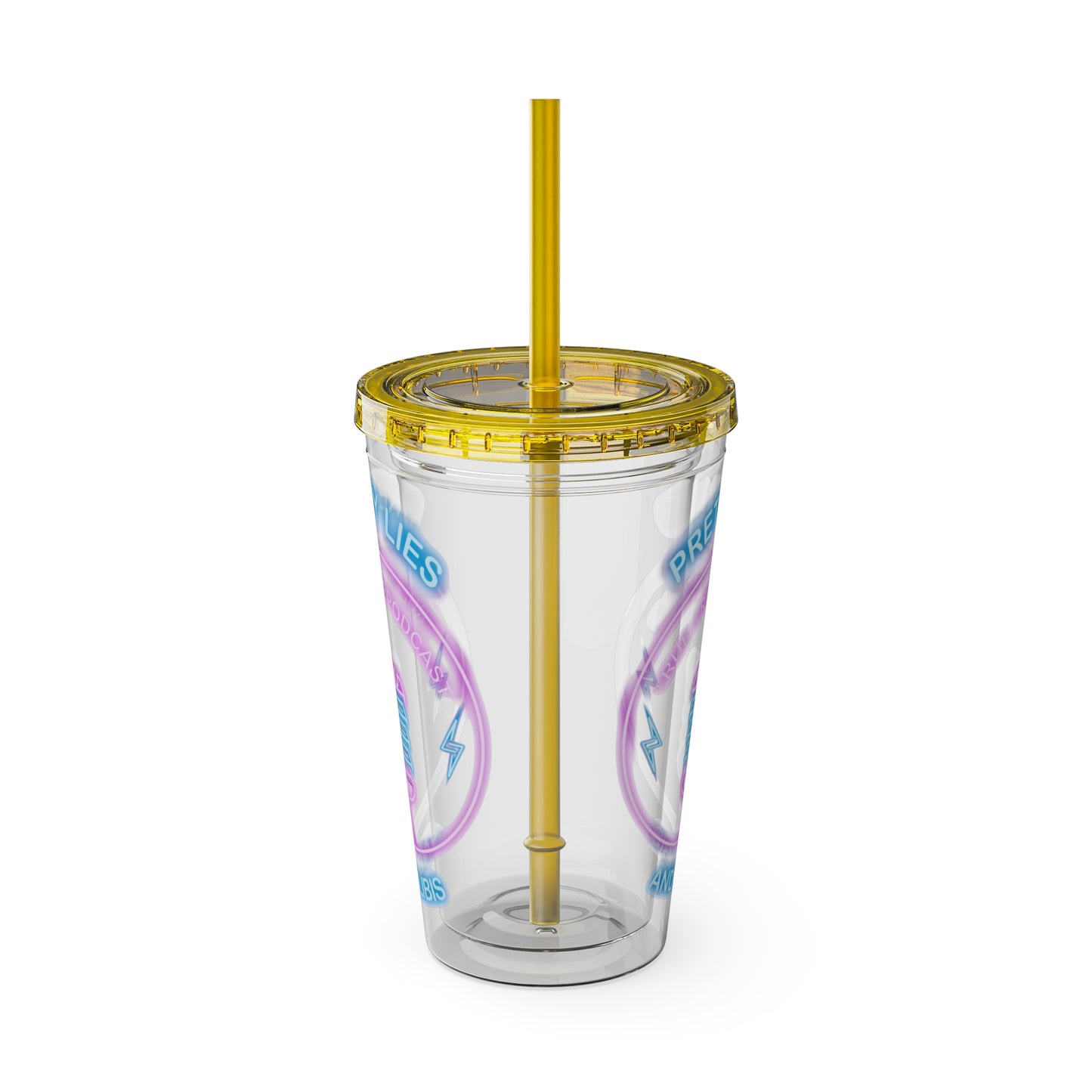 Logo Sunsplash Tumbler with Straw, 16oz