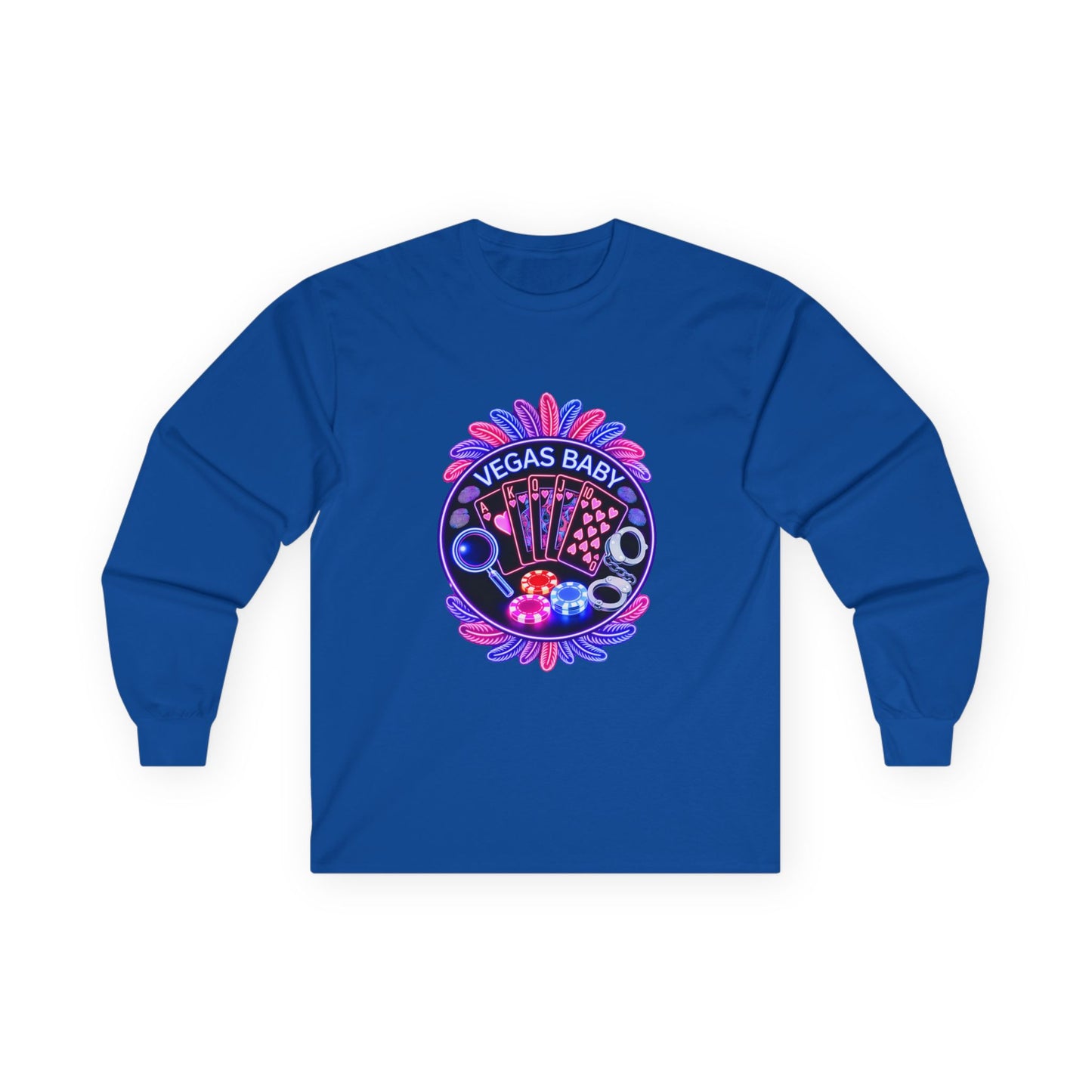 Vegas Baby Long Sleeve Tee — (No Logo)