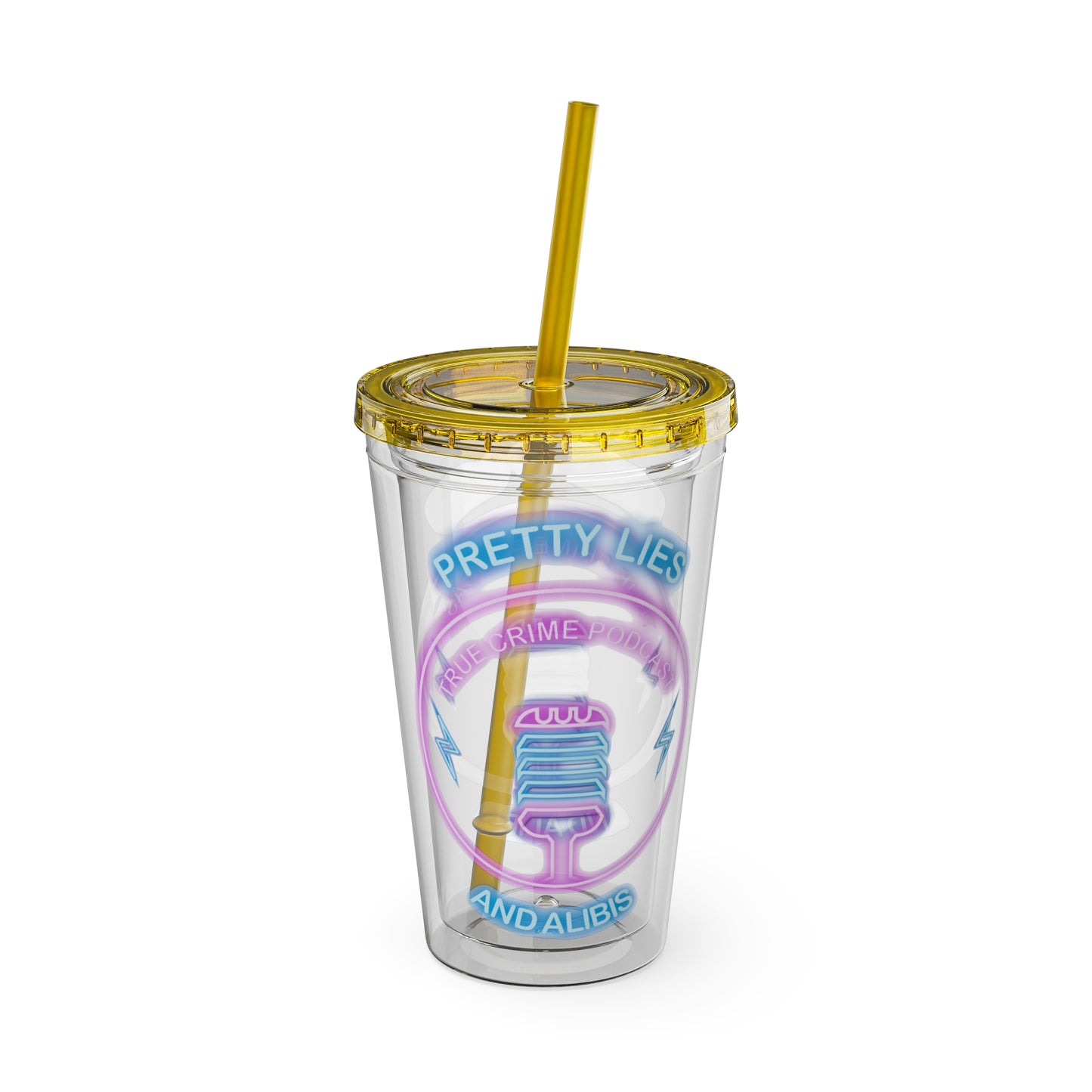 Logo Sunsplash Tumbler with Straw, 16oz