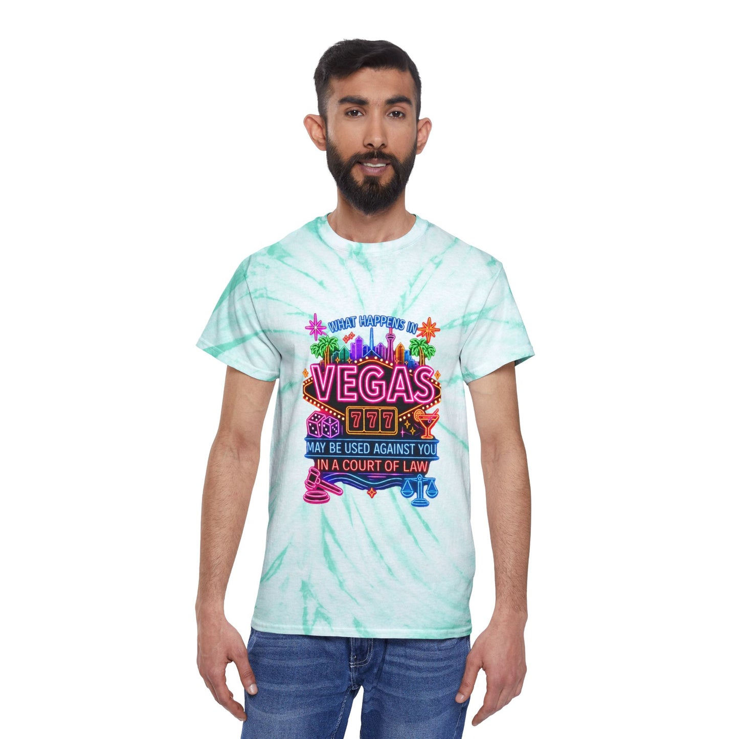 Cyclone Tie Dye Tee - "What Happens In Vegas" (No Logo)