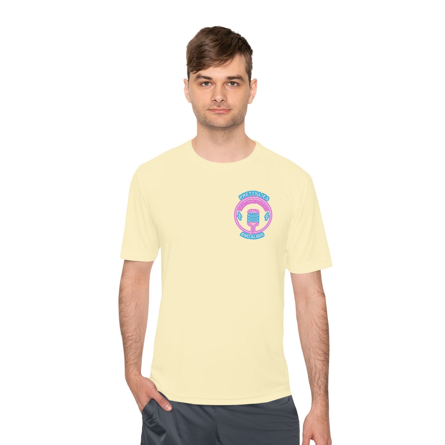 Moisture-Wicking Tee — "Stack Chips Not Charges" Crime Con 26'