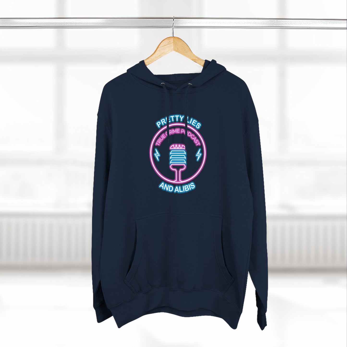 Retro Vegas Neon Hoodie — "What Happens In Vegas" (Design 2) Crime Con 26'