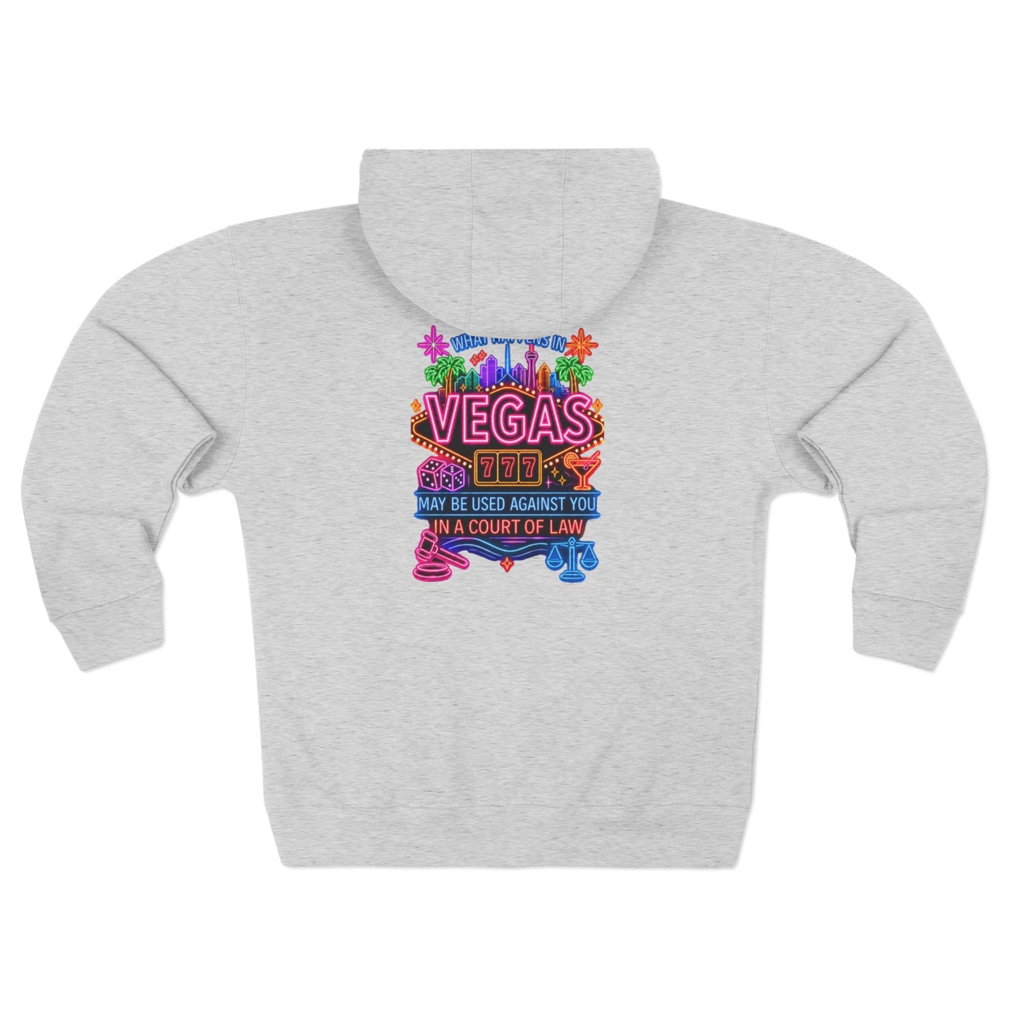 Vegas Zip Hoodie — "What Happens in Vegas" Crime Con 26' (For y'all who freeze)