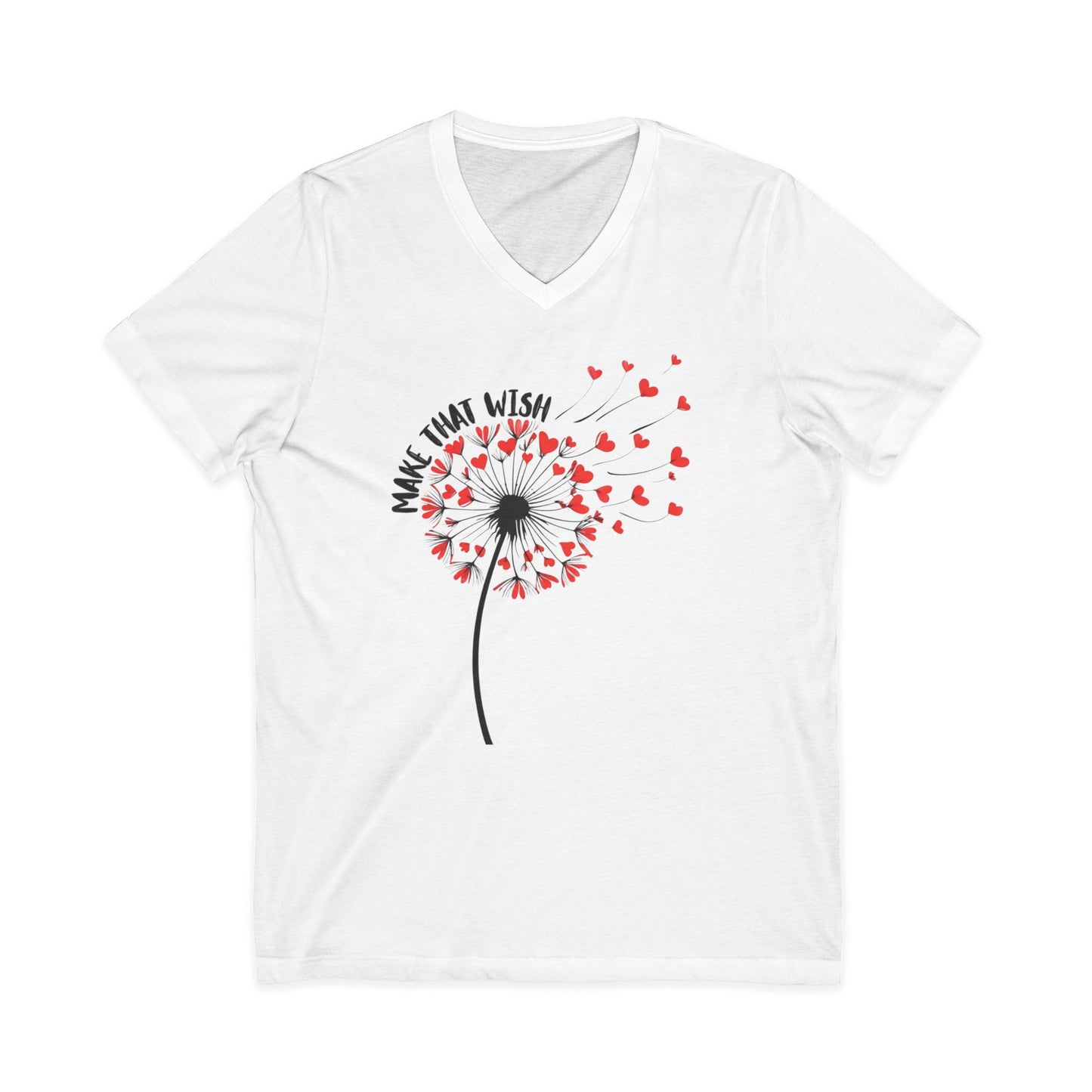 Make That Wish Dandelion V-Neck Tee - NEW Fun Tee