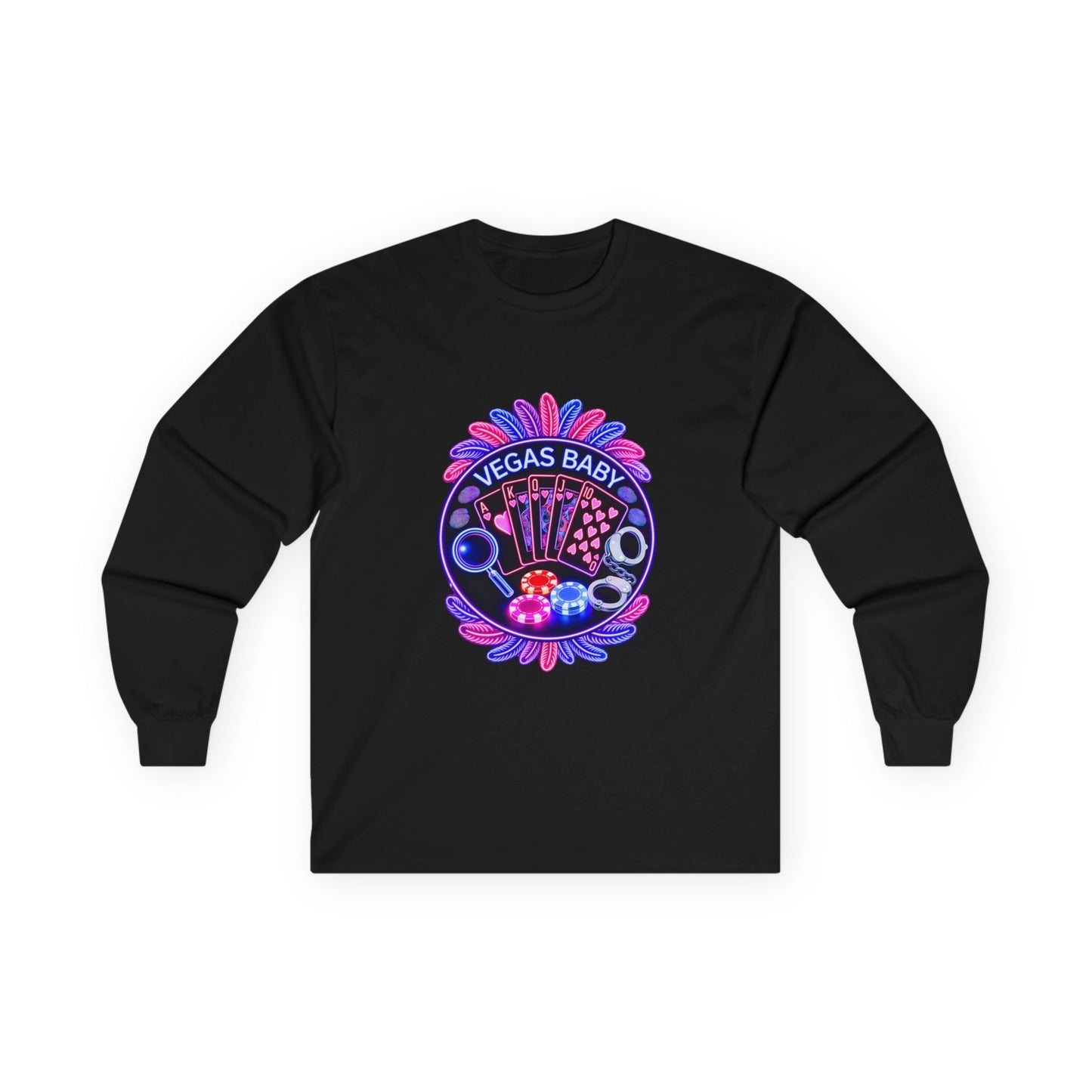 Vegas Baby Long Sleeve Tee — (No Logo)
