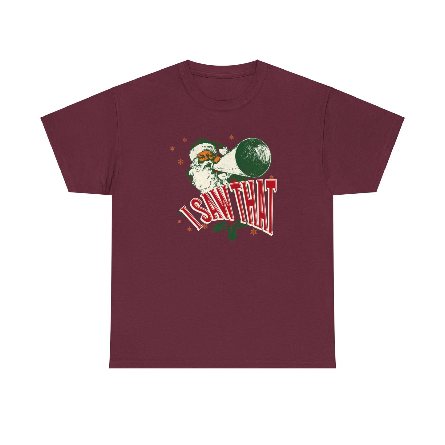 I Saw That - Unisex Christmas Heavy Cotton Tee