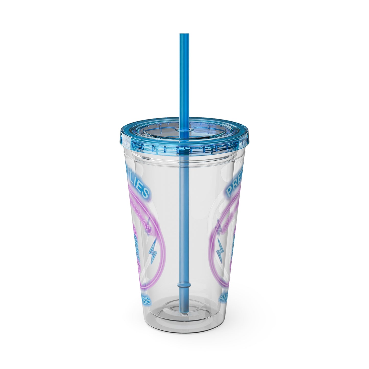 Logo Sunsplash Tumbler with Straw, 16oz