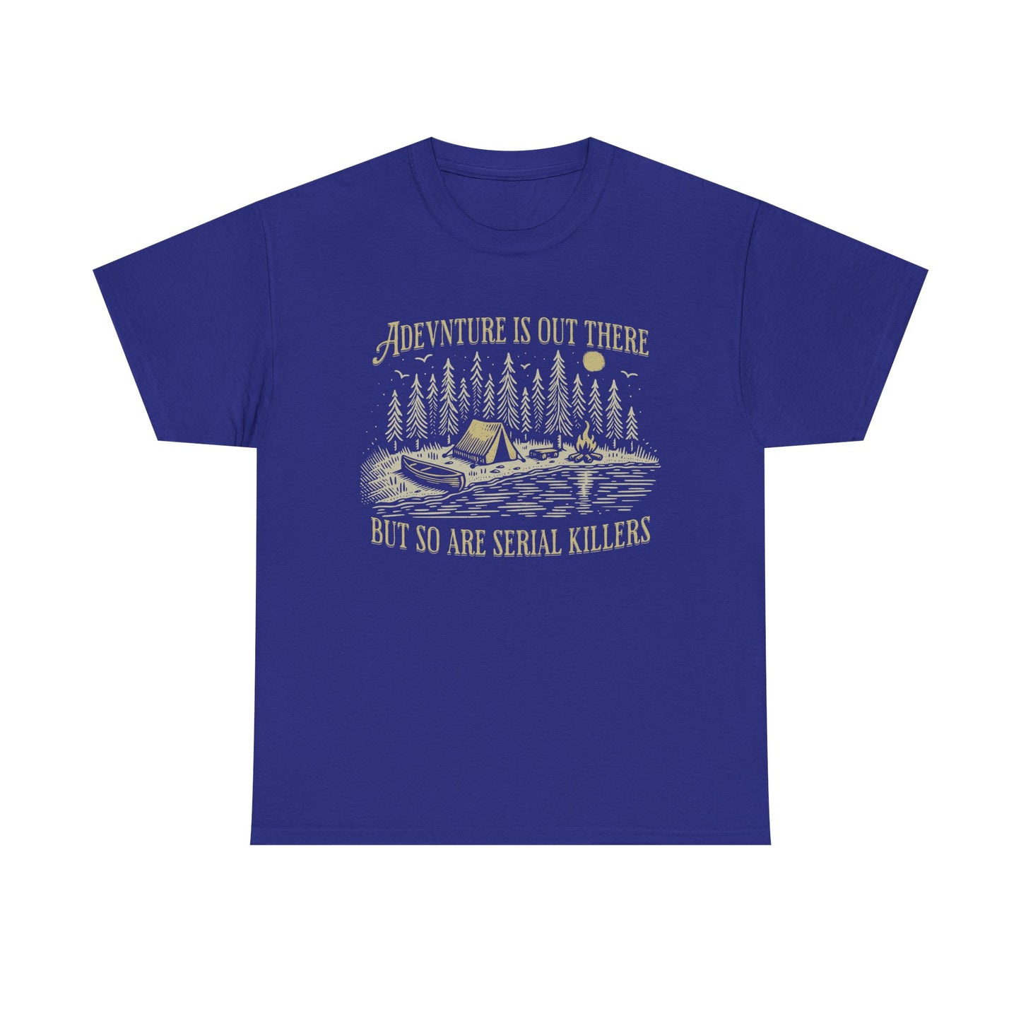 Adventure Is Out There Unisex Heavy Cotton Tee - Funny Outdoor Shirt