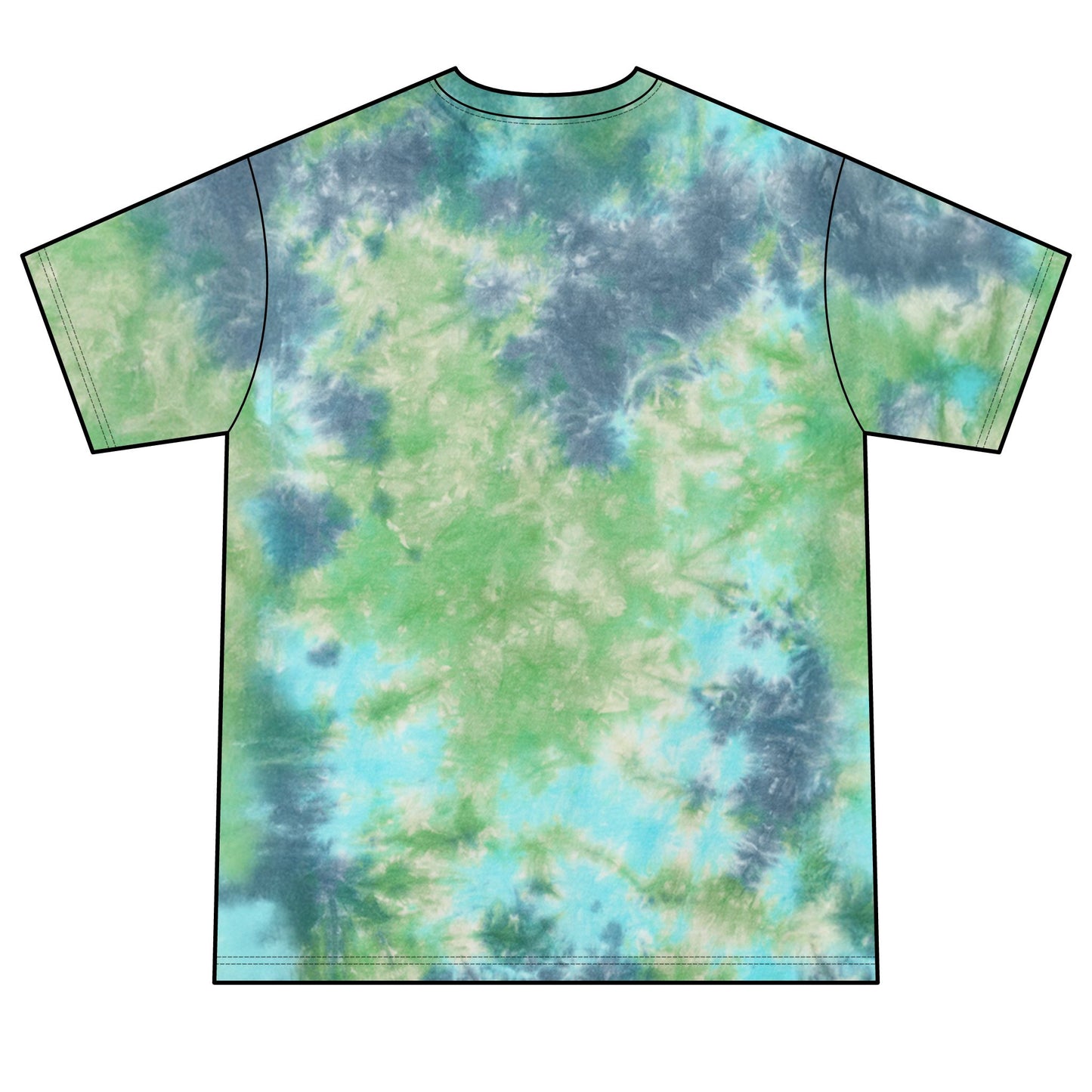 Lyrics Desert Highway Tie-Dye Tee — "On a Dark Desert Highway" Graphic Shirt
