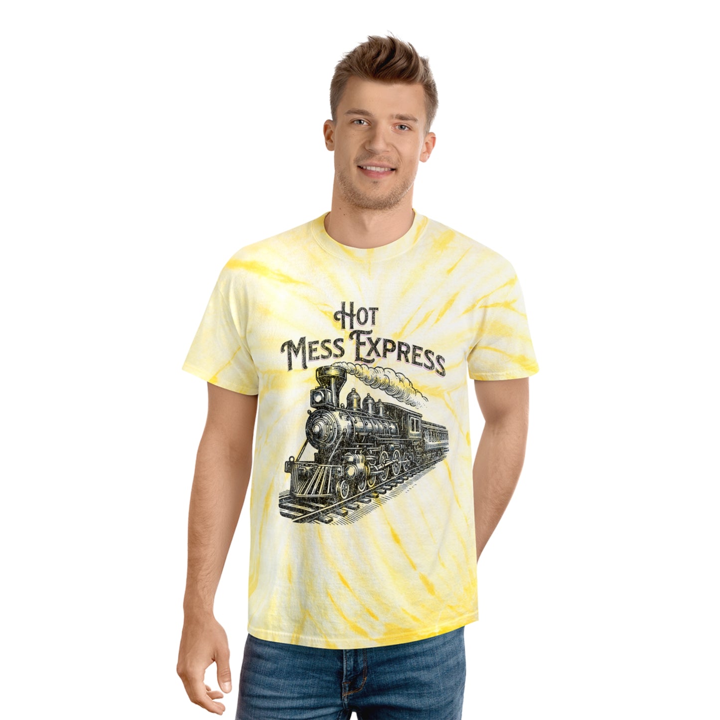 Hot Mess Express Tie-Dye Tee, Cyclone