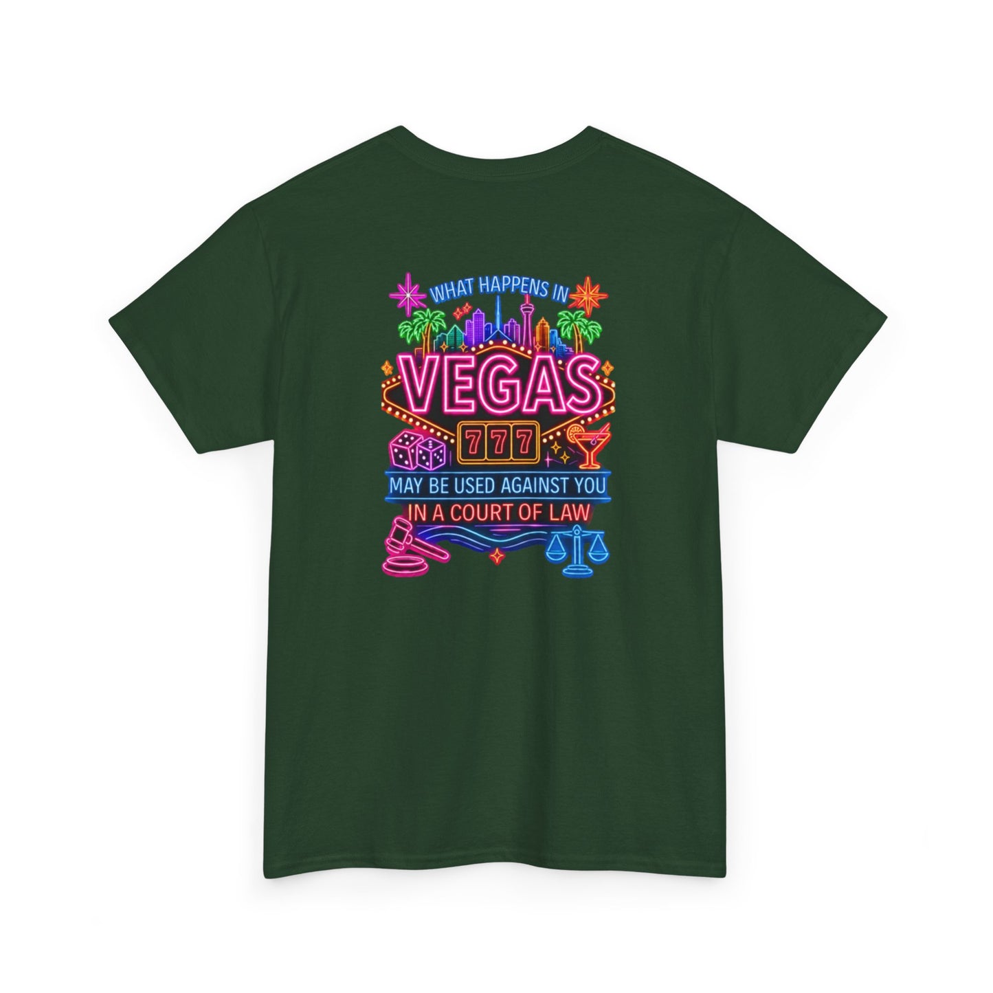 What Happens In Vegas Neon Graphic Tee  Crime Con 26'