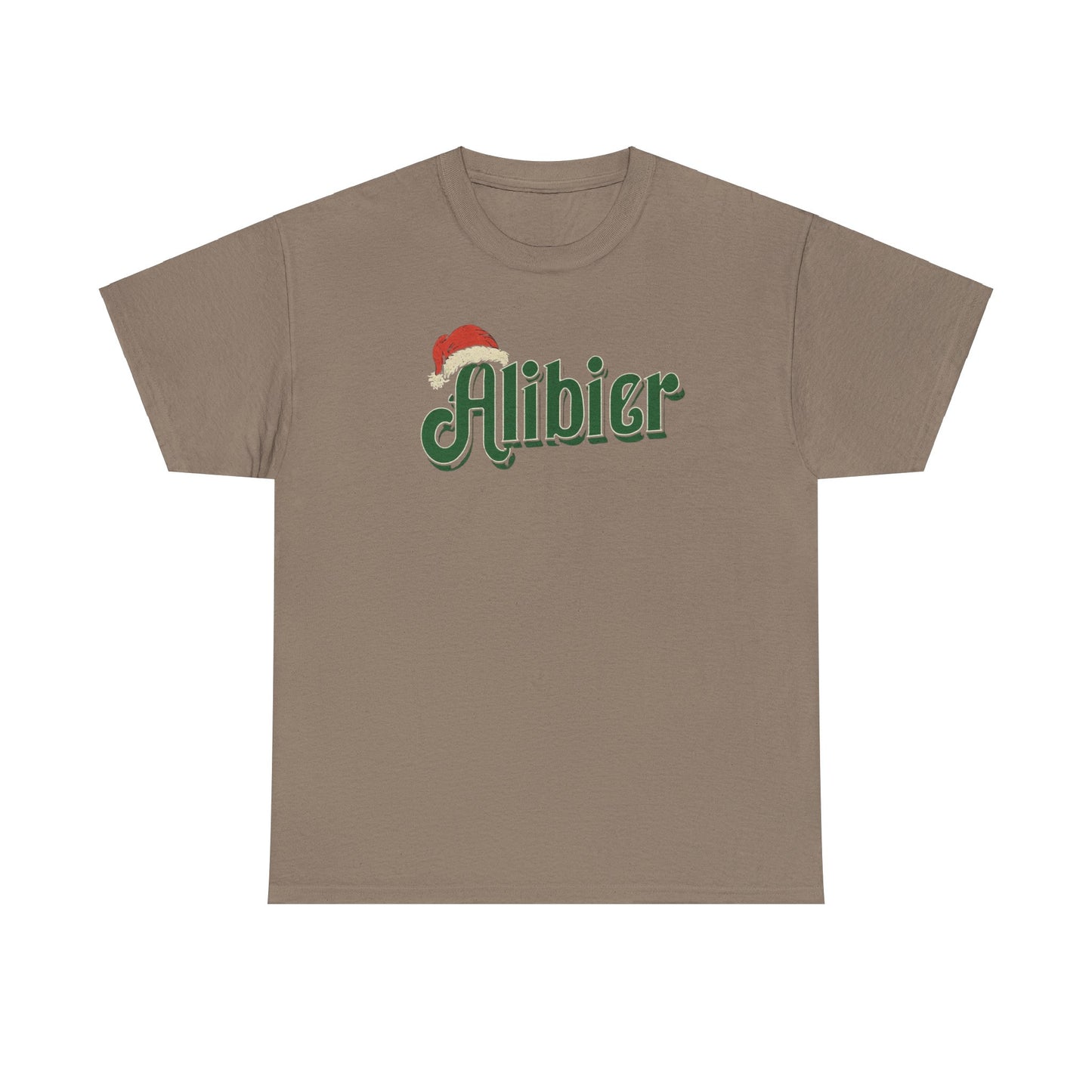 Alibier Unisex Heavy Cotton Tee - Retro Christmas Vibes Graphic Tee