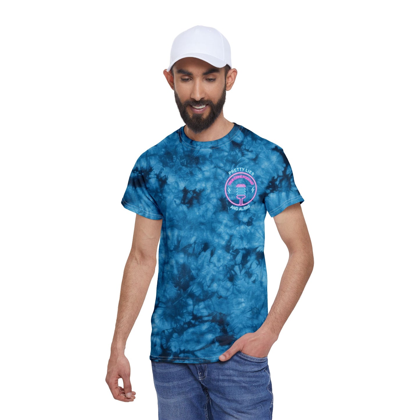 Tie-Dye Tee — Neon "Stack Chips Not Charges" Crime Con 26'