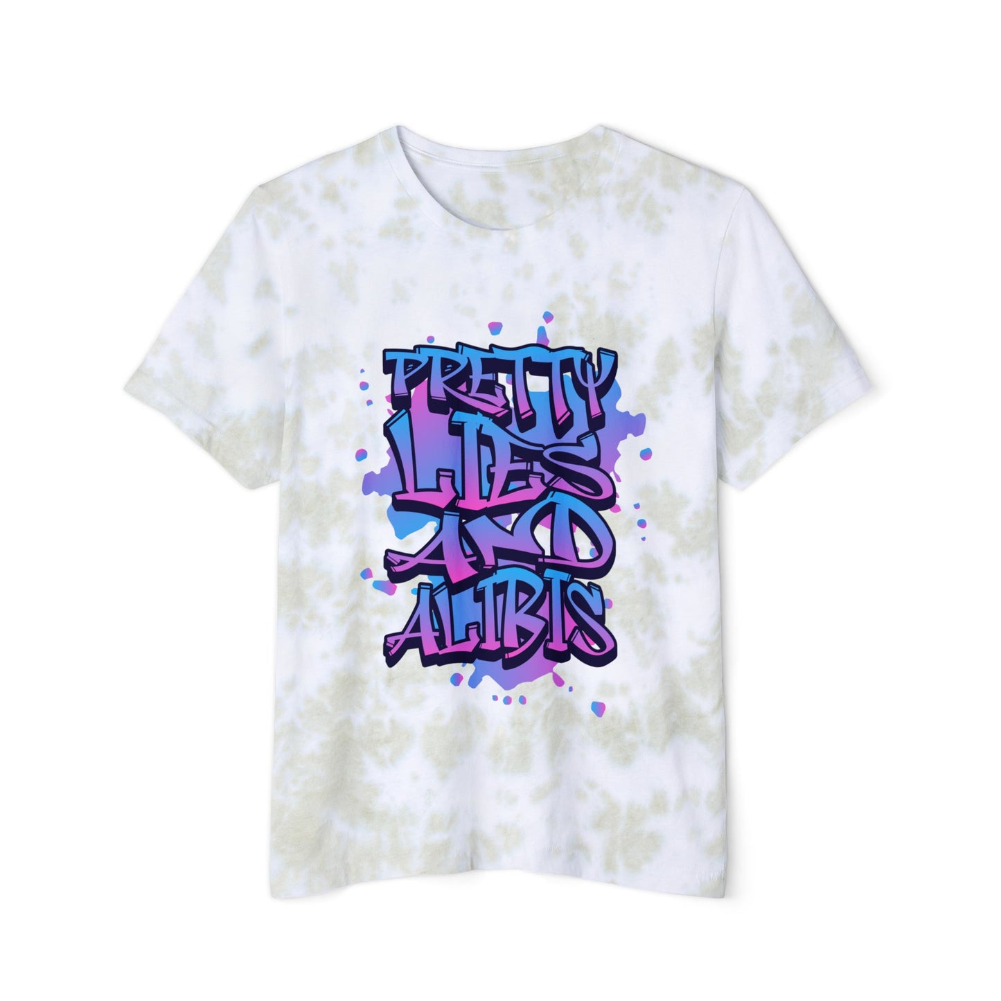 Pretty Lies Retro Unisex FWD Fashion Tie-Dyed T-Shirt