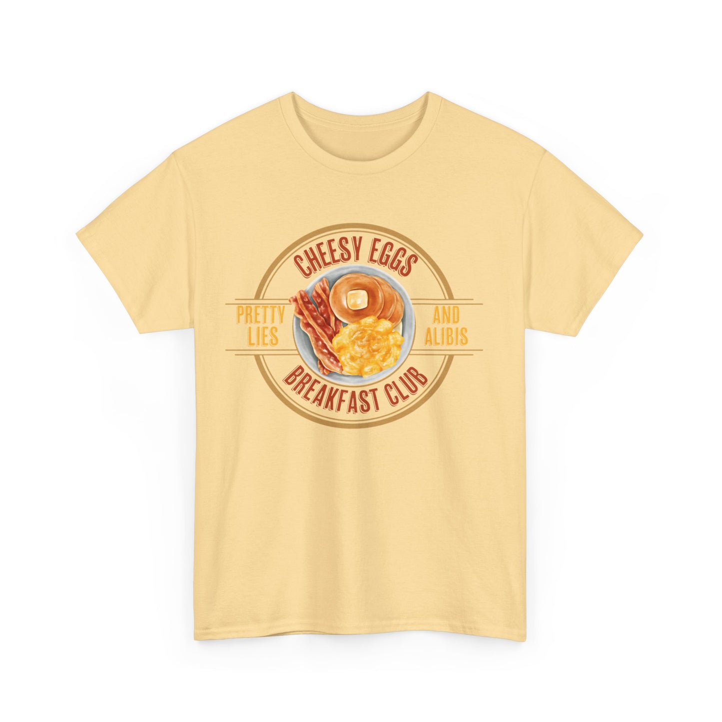 Cheesy Eggs Breakfast Club Unisex Heavy Cotton Tee