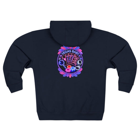 Vegas Baby Zip Hoodie — Crime Con 26'