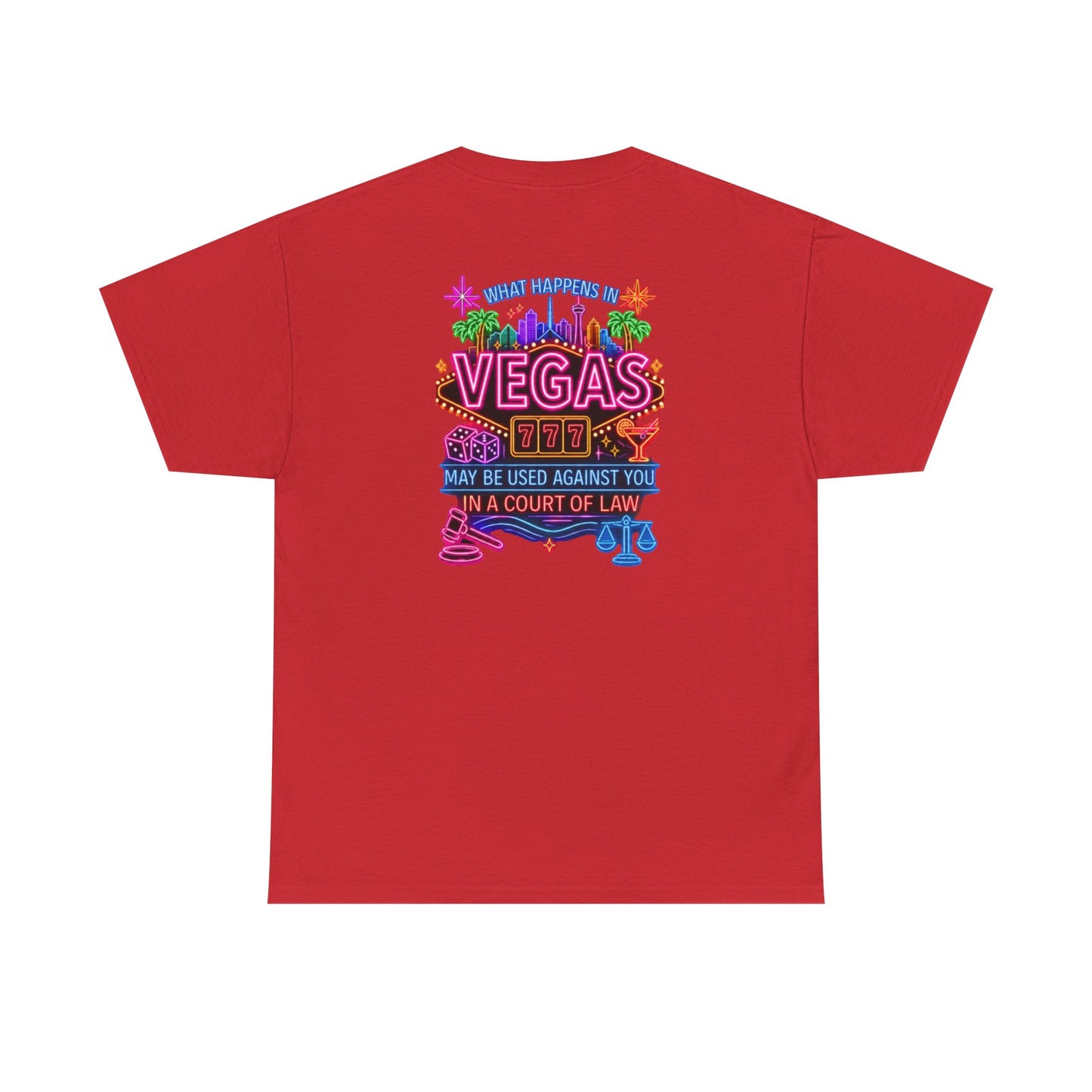 What Happens In Vegas Neon Graphic Tee  Crime Con 26'