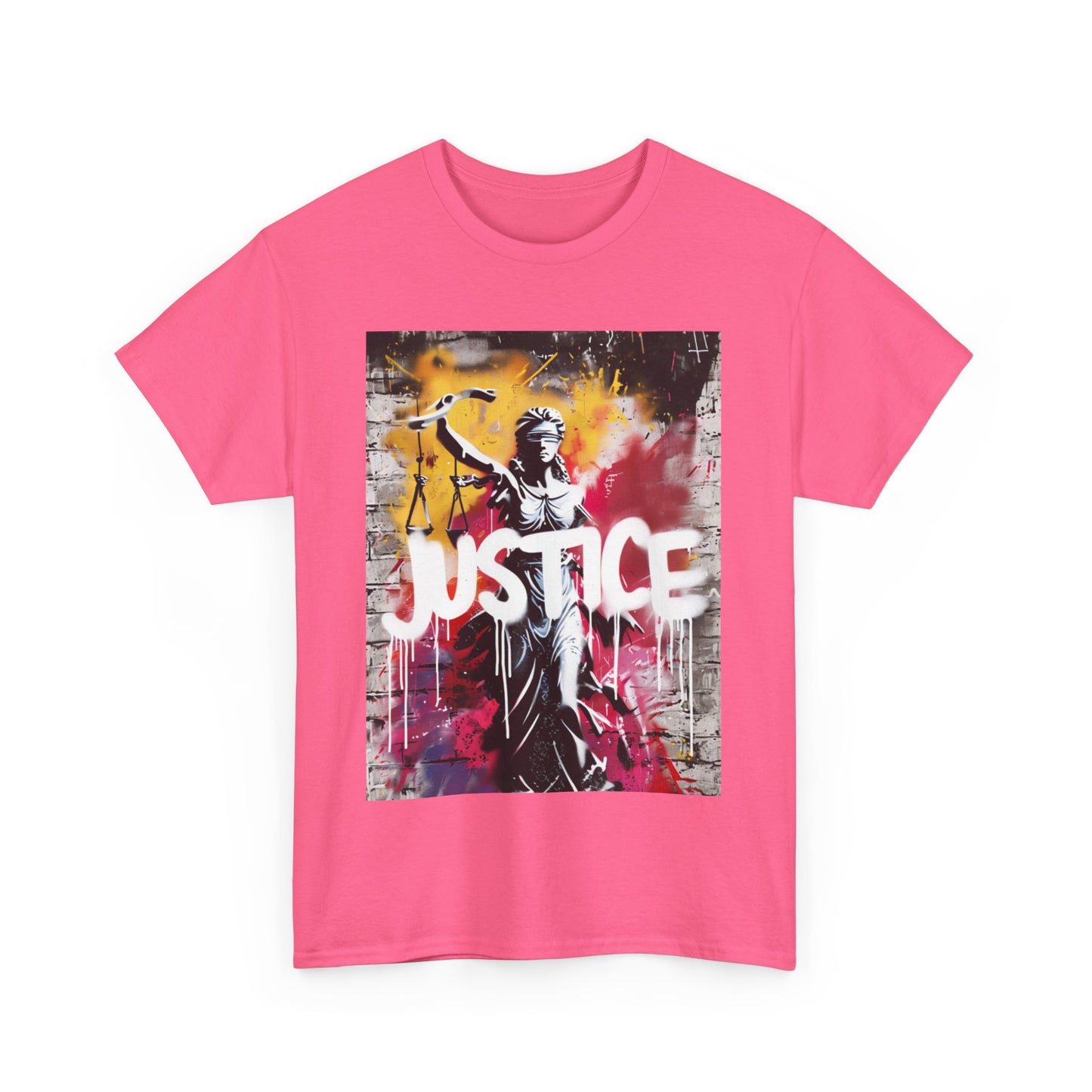 NEW! Justice Graphic Unisex Heavy Cotton Tee - Bold Statement Shirt