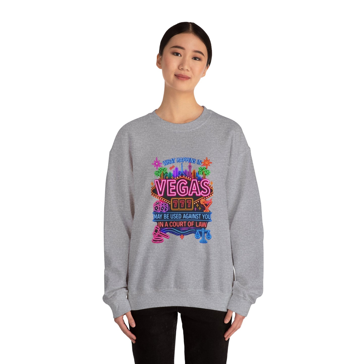 Graphic Sweatshirt – "What Happens in Vegas" (No Logo)