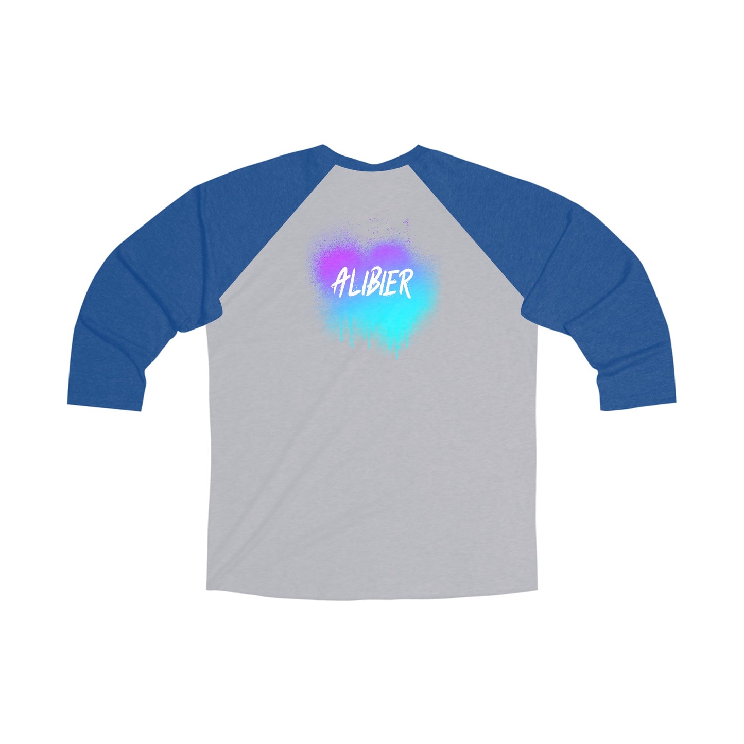 Alibier Spray Paint Unisex Tri-Blend 3\4 Raglan Tee