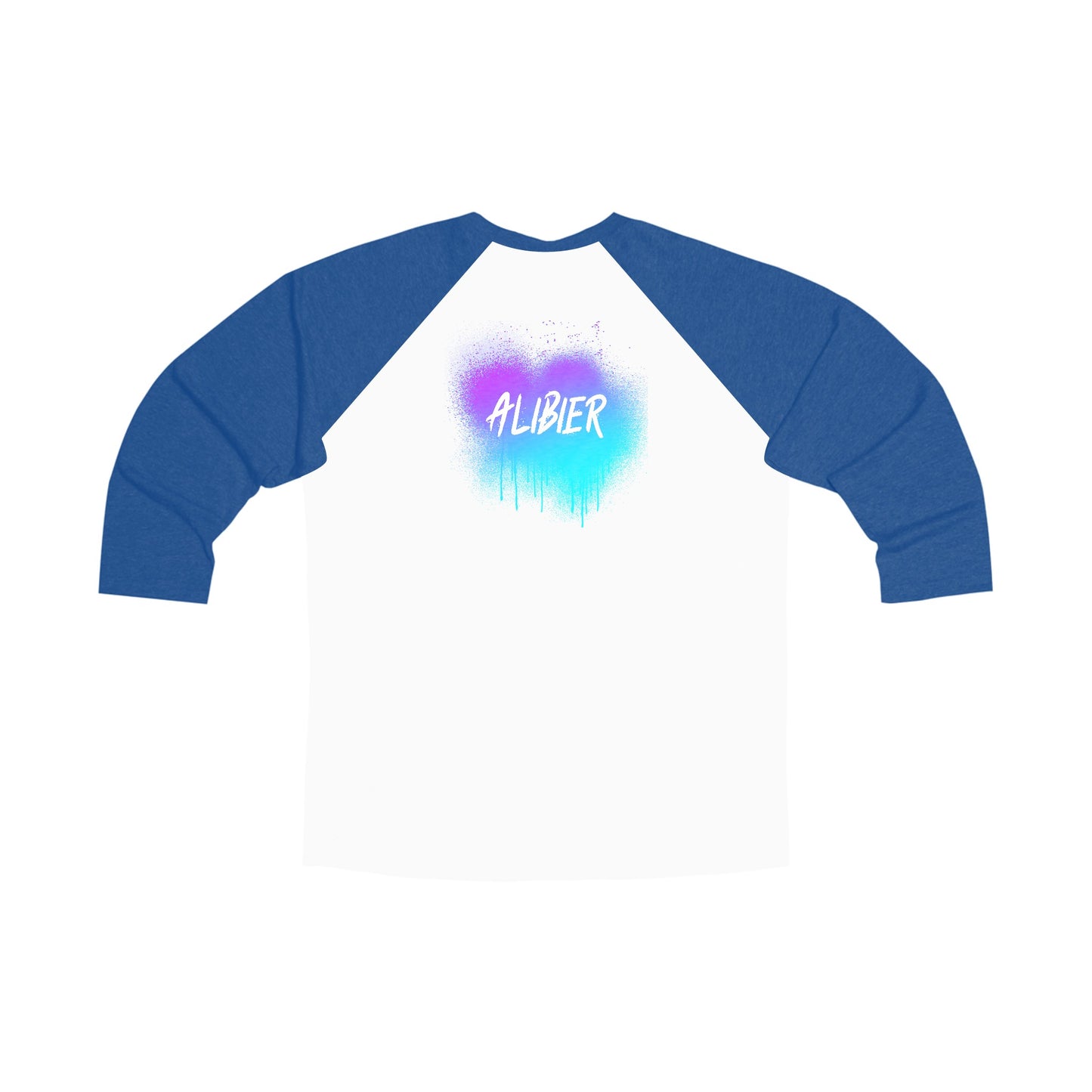 Alibier Spray Paint Unisex Tri-Blend 3\4 Raglan Tee