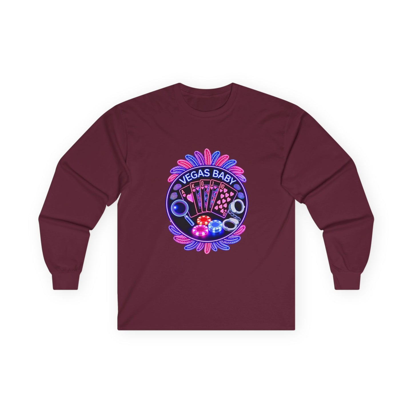 Vegas Baby Long Sleeve Tee — (No Logo)