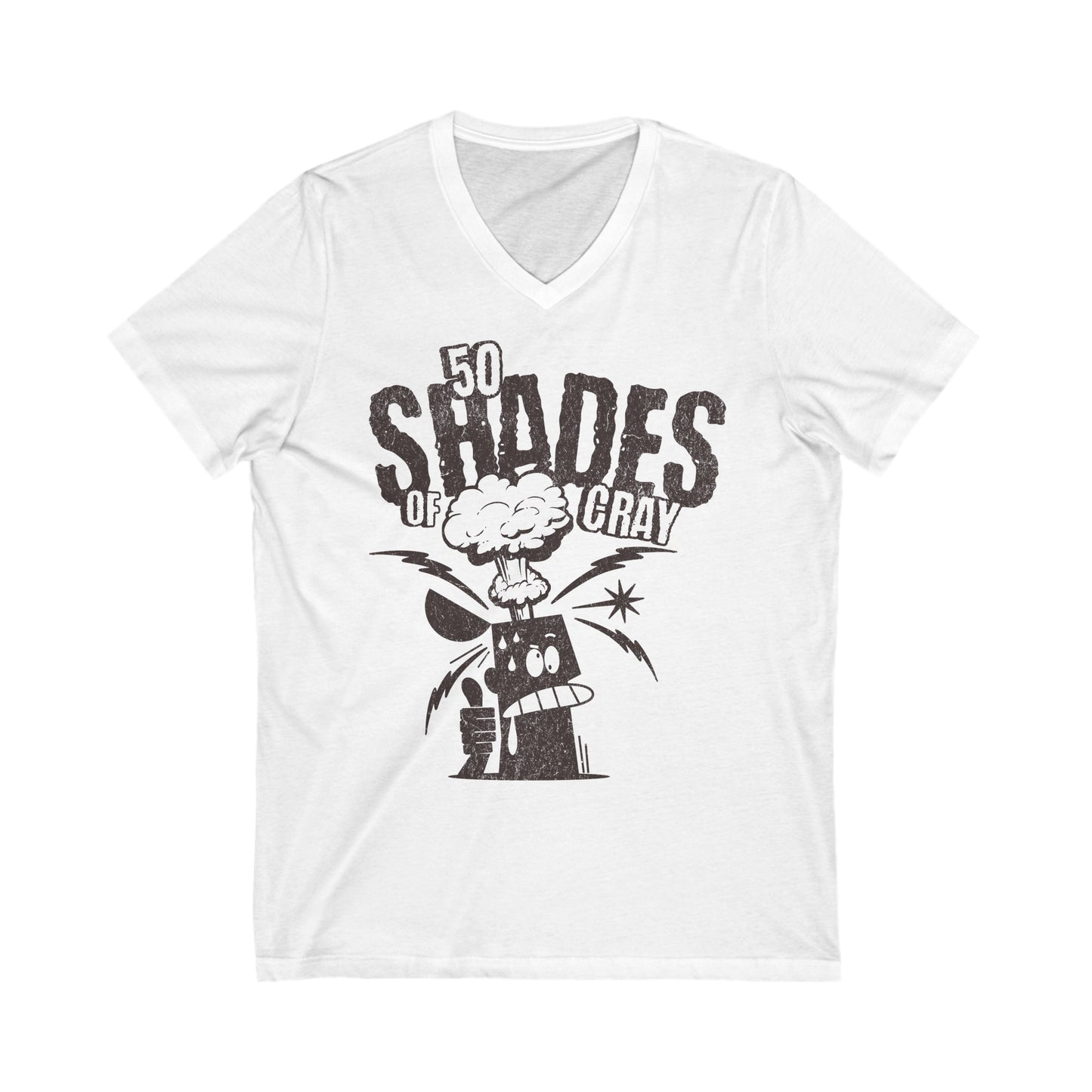 50 Shades Of Cray Unisex Jersey Short Sleeve V-Neck Tee