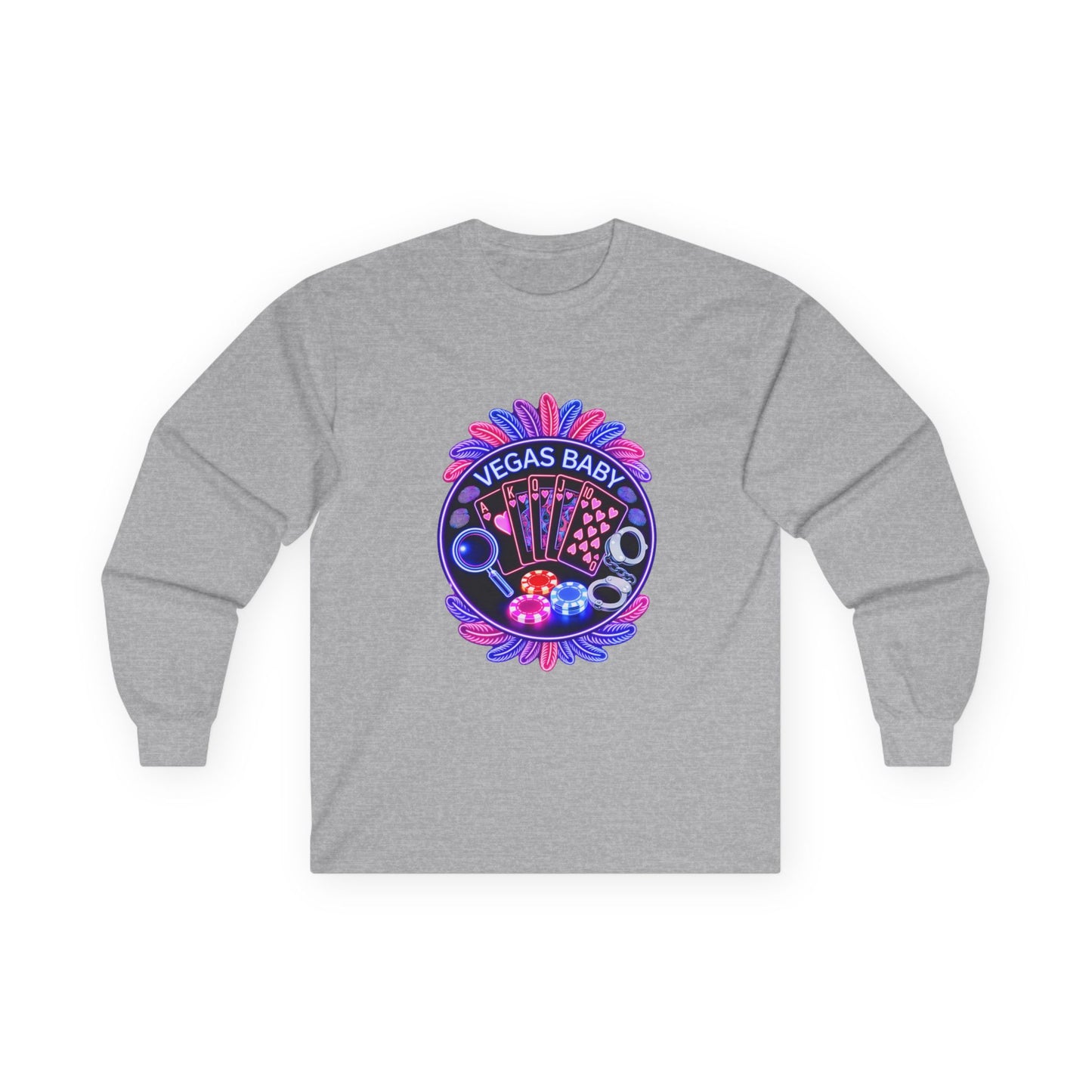 Vegas Baby Long Sleeve Tee — (No Logo)