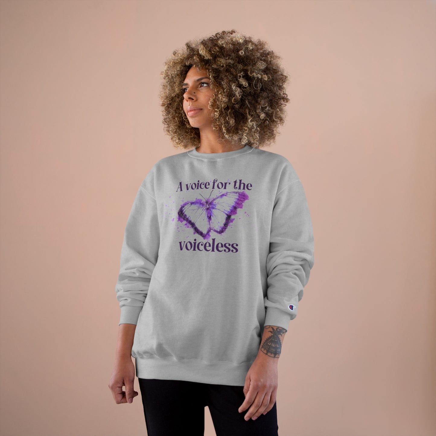 Voice For The Voiceless Champion Sweatshirt