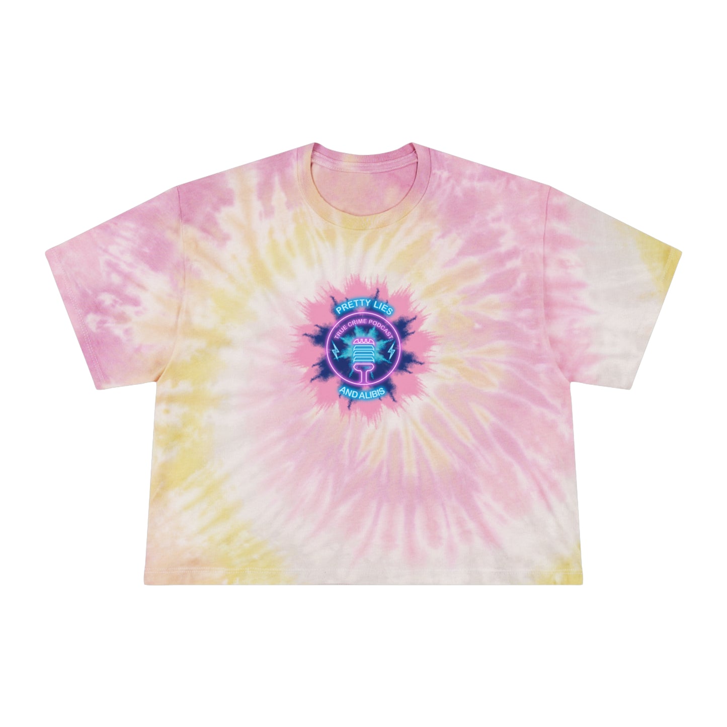 Faded Tie Dye Women's Tie-Dye Crop Tee