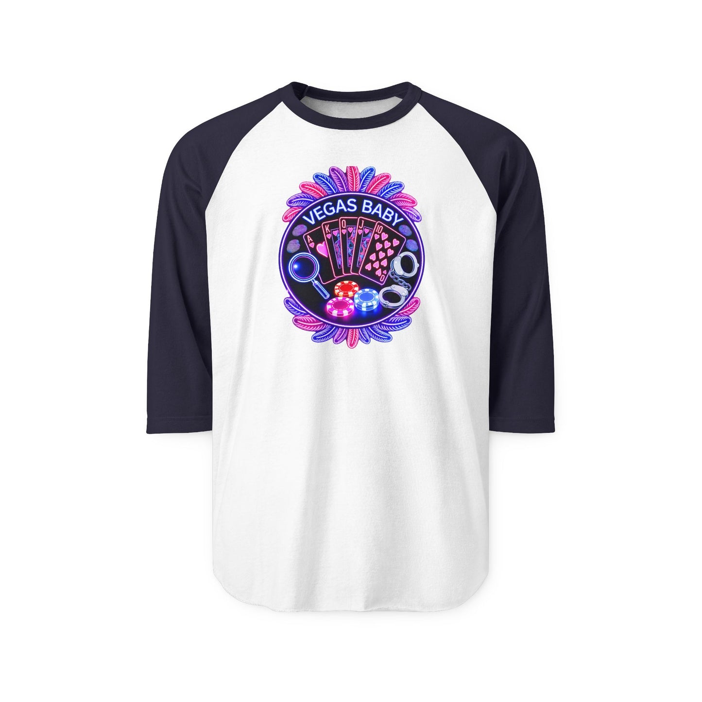 Vegas Baby Raglan Shirt - Crime Con 26'
