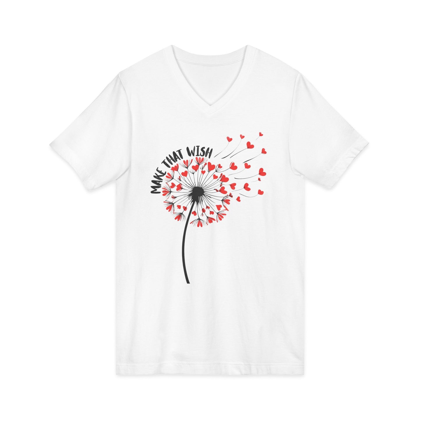 Make That Wish Dandelion V-Neck Tee - NEW Fun Tee
